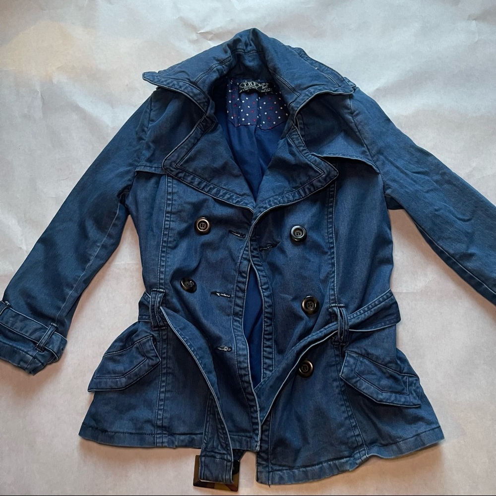 Zara Blue Double-Breasted Jacket